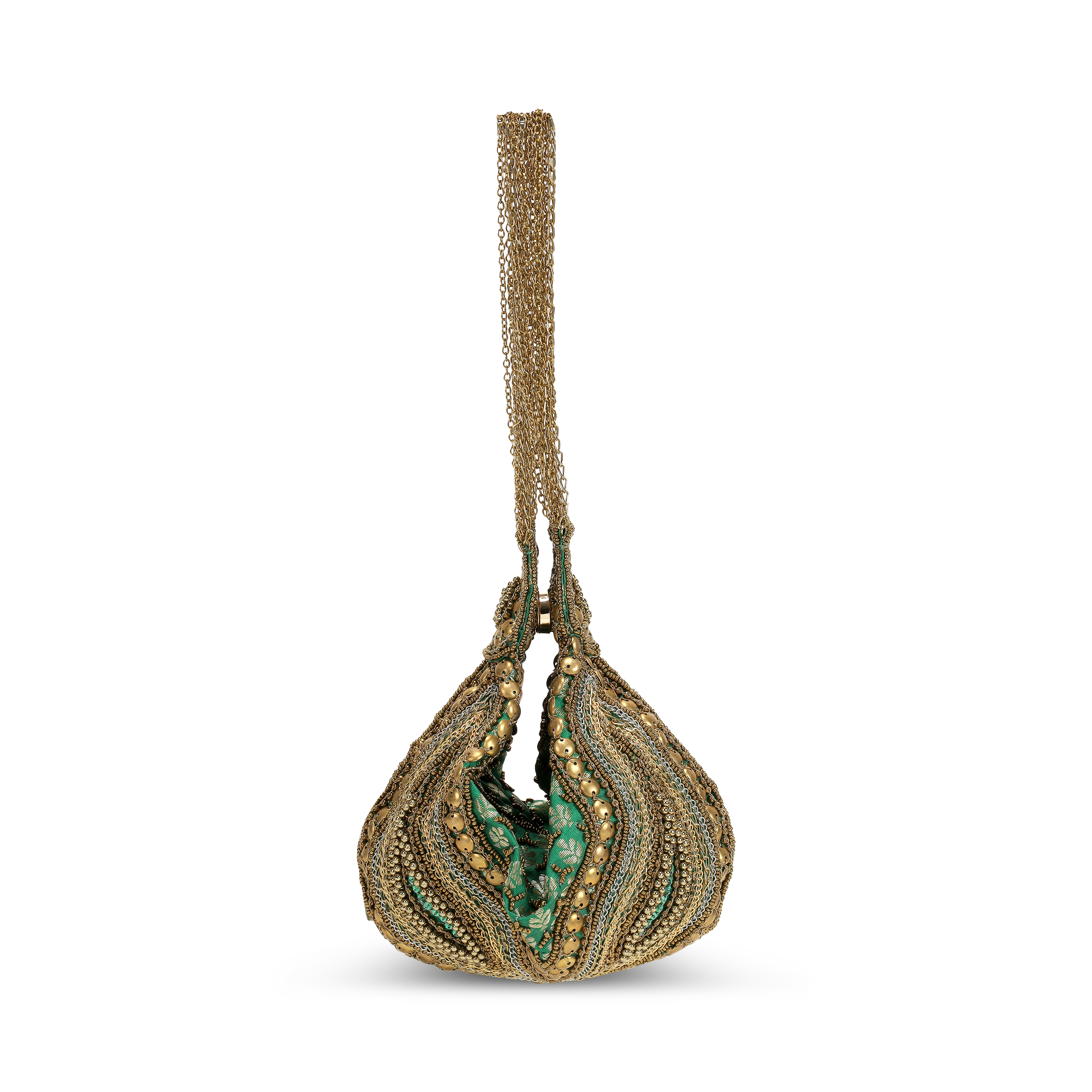 Cheemo Women Green Potlis (SKU: 77-234-21-10)