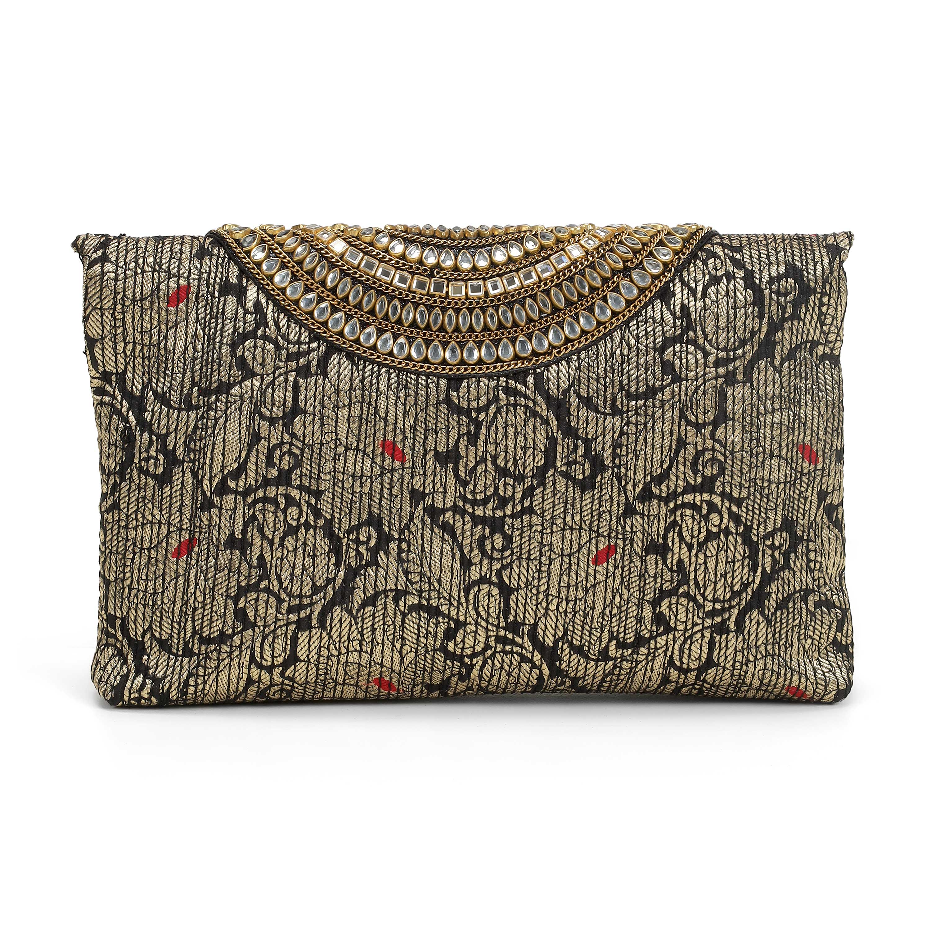 Cheemo Women Black Clutch (SKU: 77-236-11-10)
