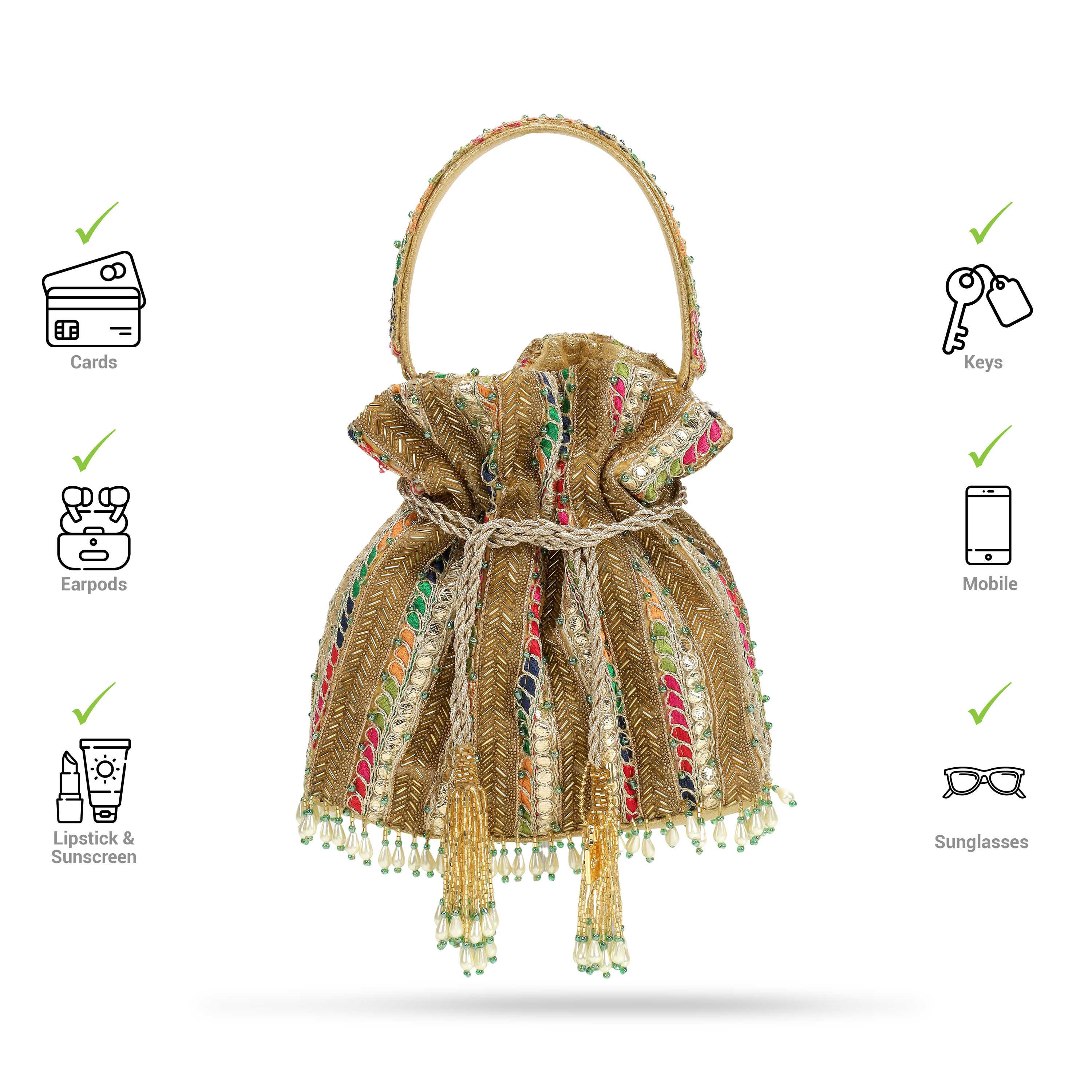 Cheemo Women Multi Potlis (SKU: 77-237-13-10)