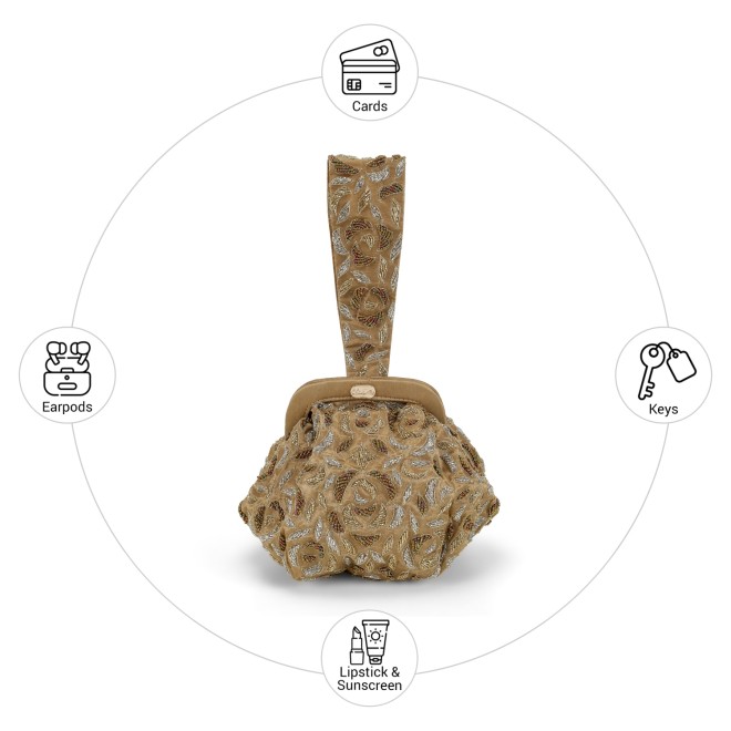 Cheemo Women Gold Potlis (SKU: 77-243-15-10)