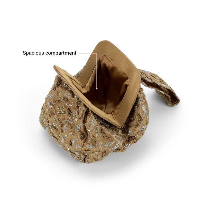Cheemo Women Gold Potlis (SKU: 77-243-15-10)
