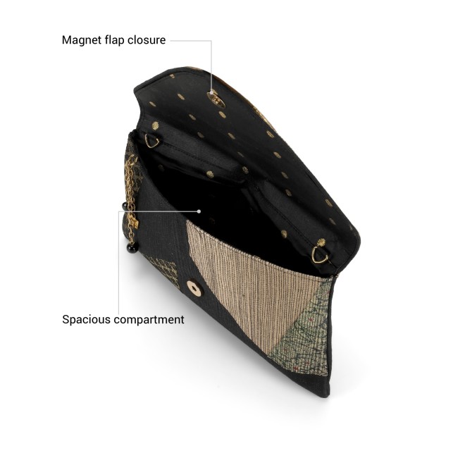Cheemo Women Black Evening Bag (SKU: 77-250-11-10)