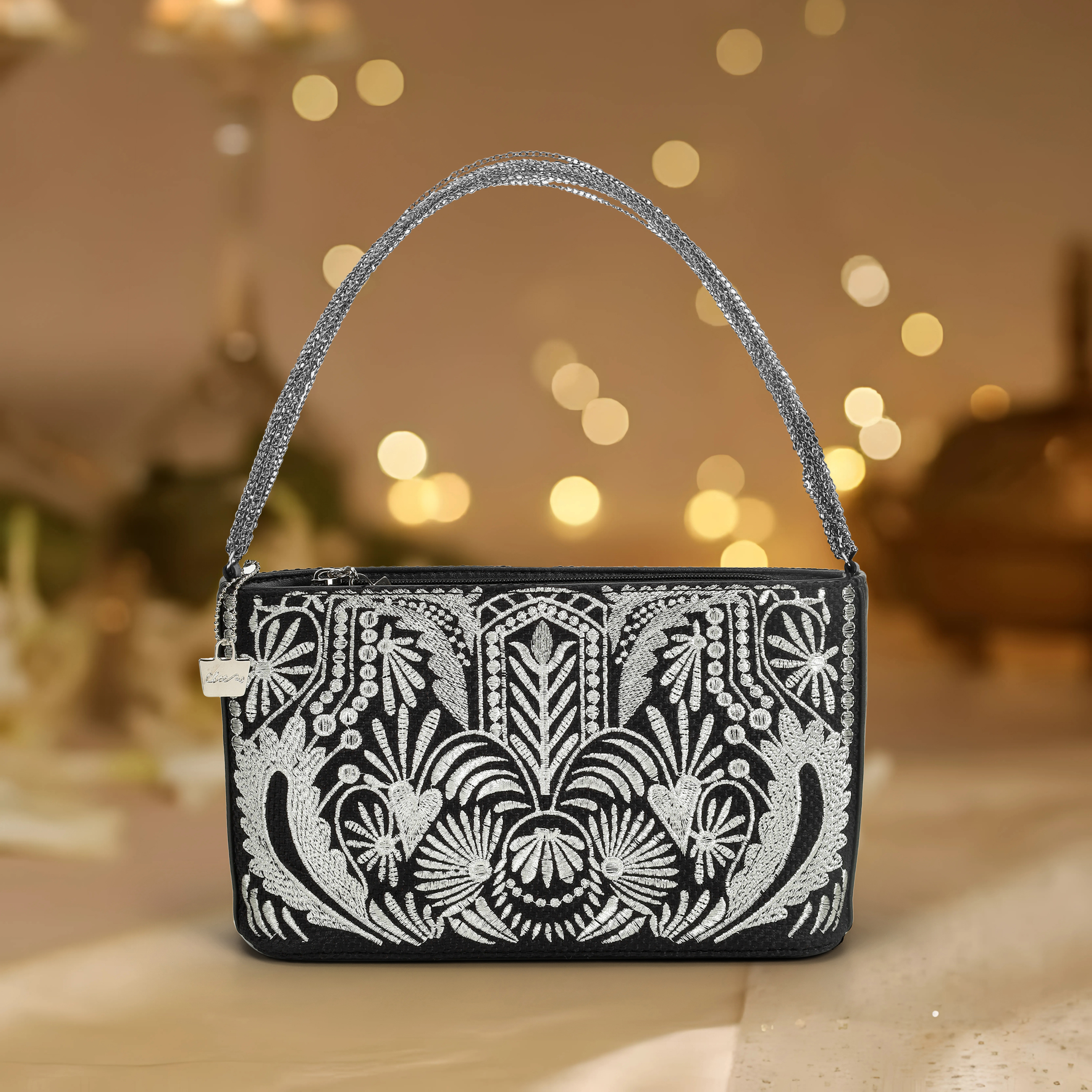 Cheemo Women Silver Evening Bag