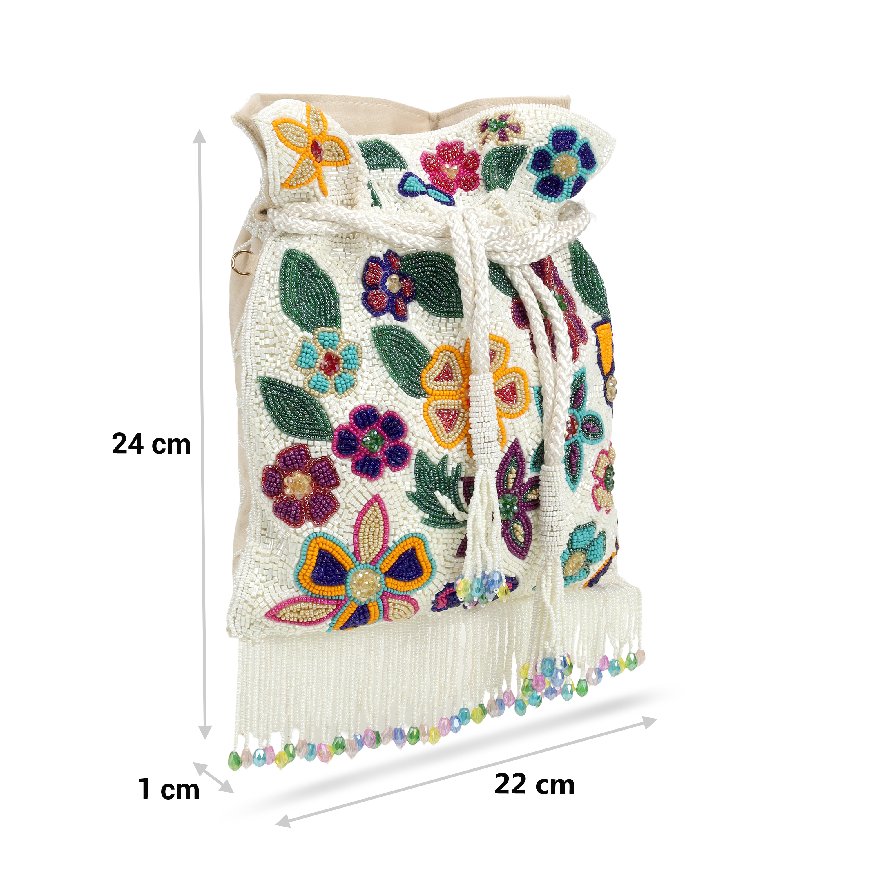 Cheemo Women Off-white Potlis (SKU: 77-261-66-10)