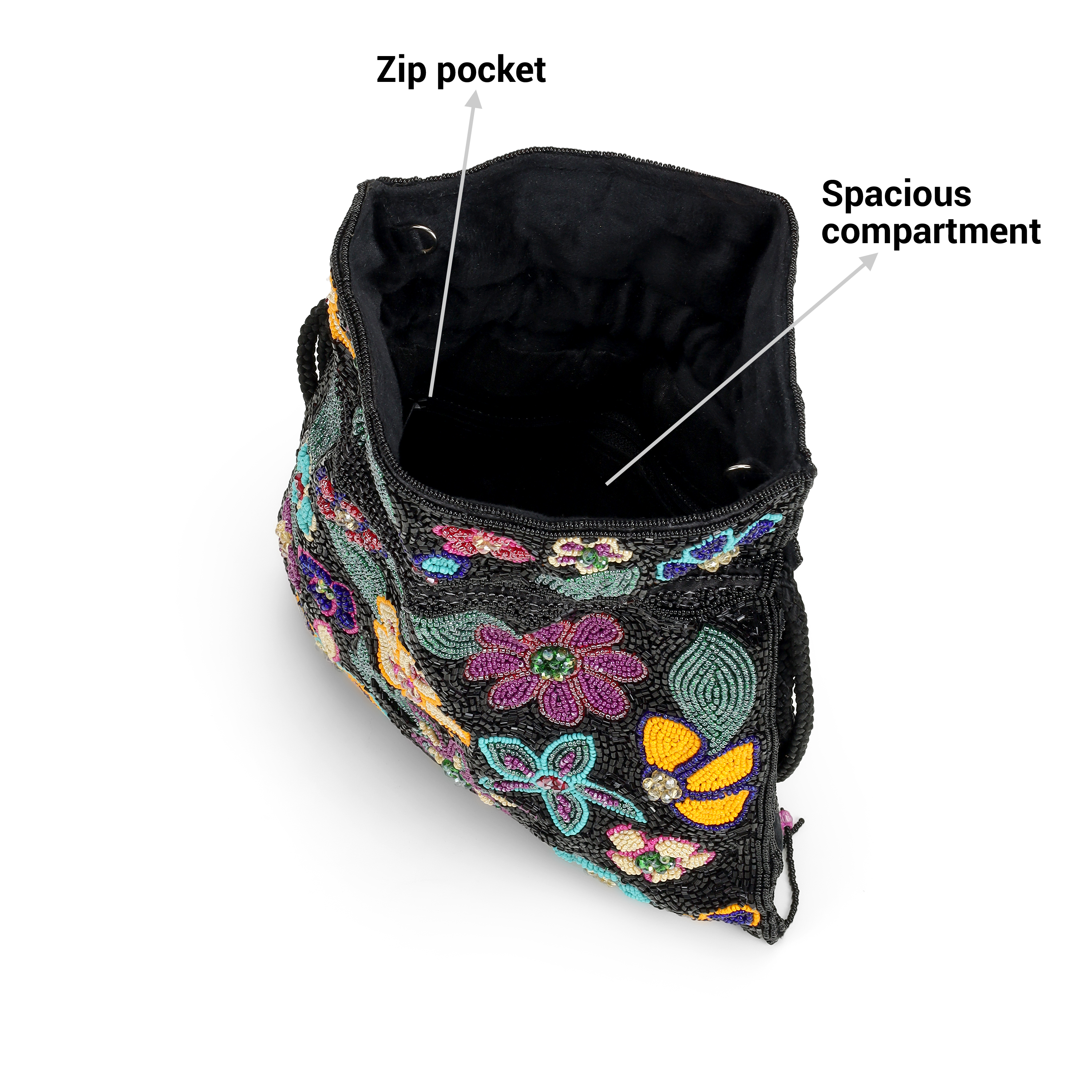 Cheemo Women Black Potlis (SKU: 77-261-11-10)