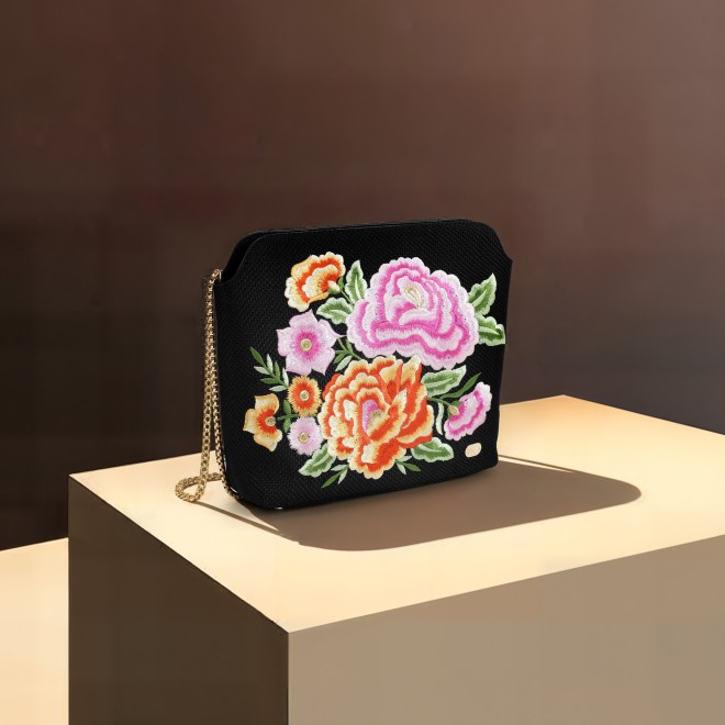 Cheemo Women Black Evening Bag