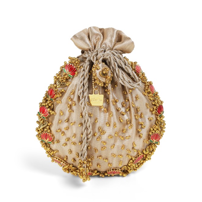 Cheemo Women Gold Potlis (SKU: 77-267-15-10)