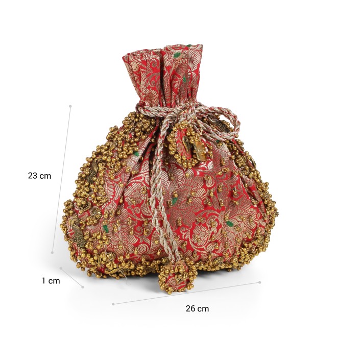 Cheemo Women Red Potlis (SKU: 77-267-18-10)