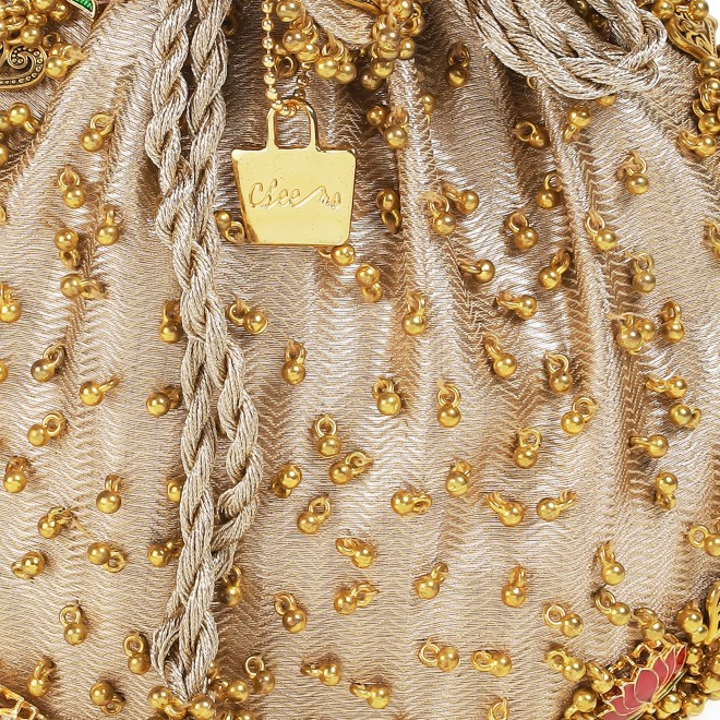Cheemo Women Gold Potlis (SKU: 77-267-15-10)