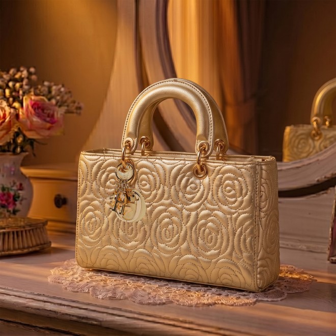 Cheemo Women Gold Satchel Bag (SKU: 77-276-15-10)