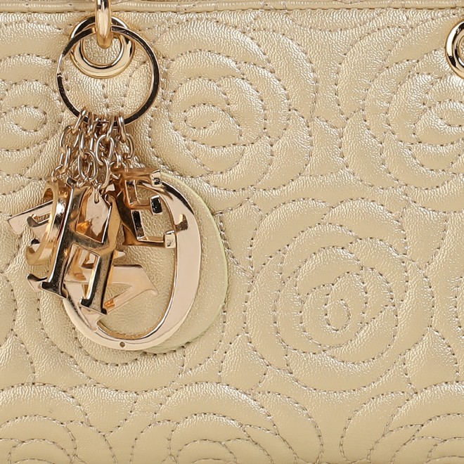 Cheemo Women Gold Satchel Bag (SKU: 77-276-15-10)