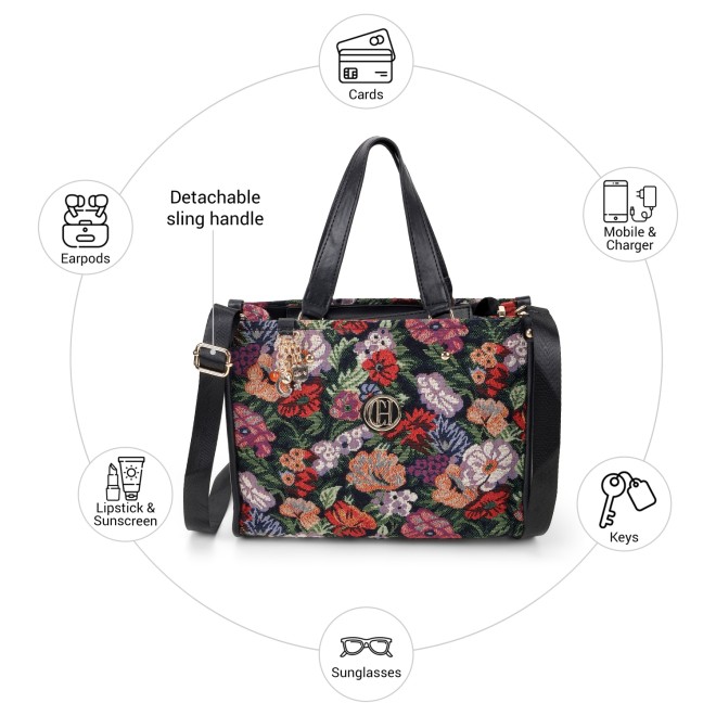 Cheemo Women Blue-multi Satchel Bag (SKU: 77-277-54-10)