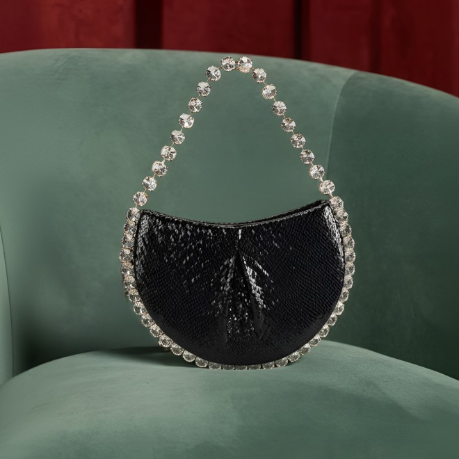 Cheemo Women Black Evening Bag