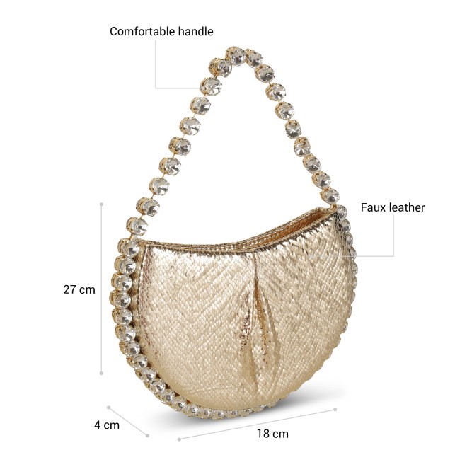 Cheemo Women Gold Evening Bag (SKU: 77-279-15-10)