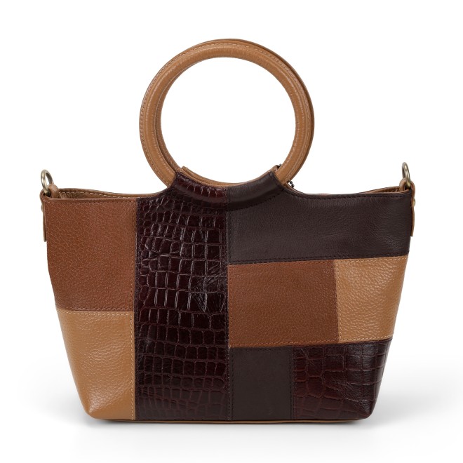 Cheemo Women Beige-multi Satchel Bag (SKU: 77-286-63-10)