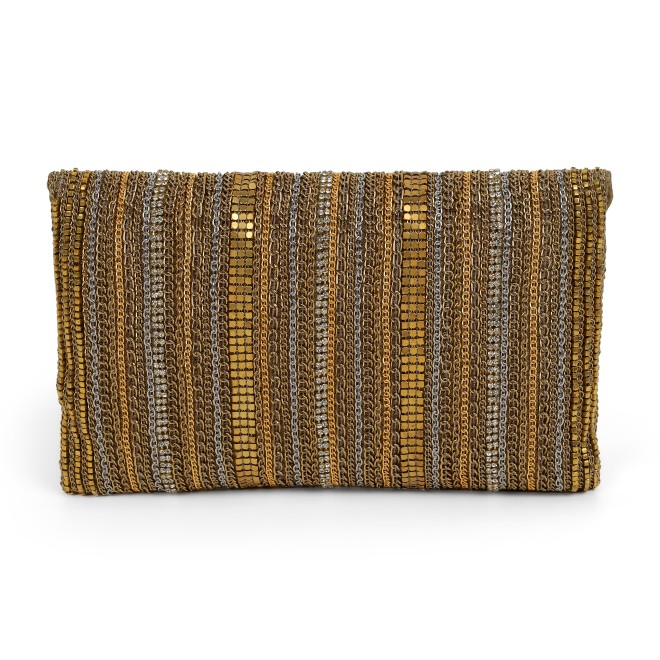 Cheemo Women Antic-gold Clutch (SKU: 77-303-28-10)
