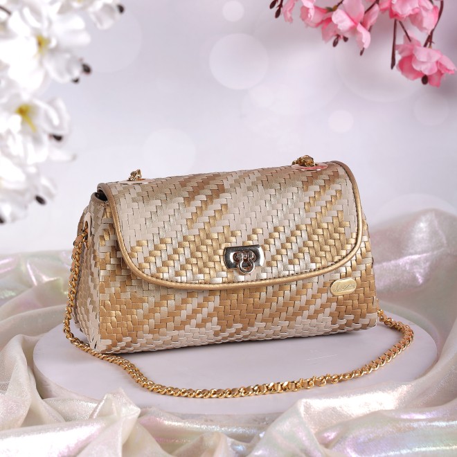 Cheemo Women Gold-multi Sling Bag