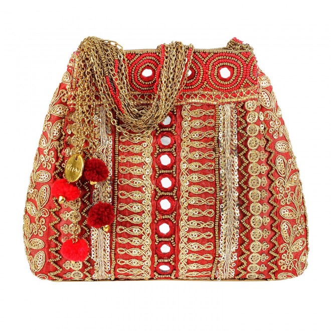 Cheemo Women Maroon Potlis Potlis