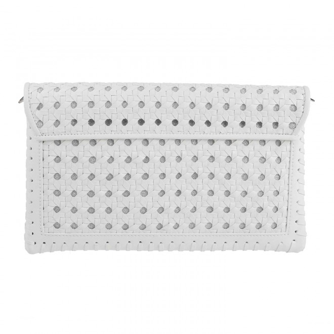 Cheemo Women White Flap Clutch Flap Clutch (SKU: 77-6626-16-10)