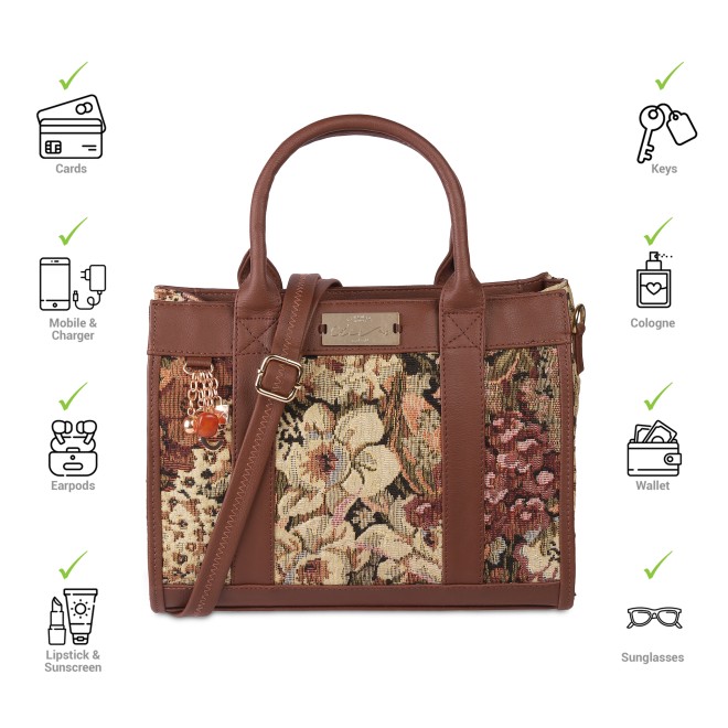 Cheemo Women Tan Satchel Bag (SKU: 77-75-23-10)