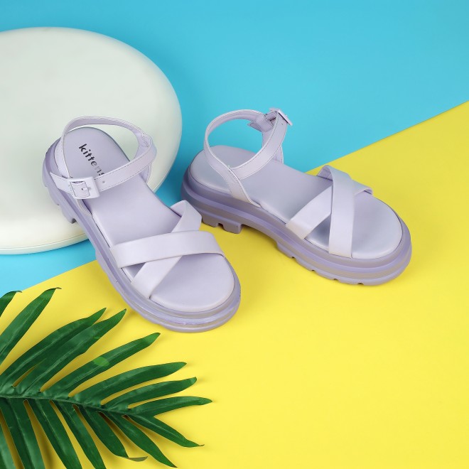 Kittens Girls Purple Casual Sandals (SKU: 78-1-26-31)