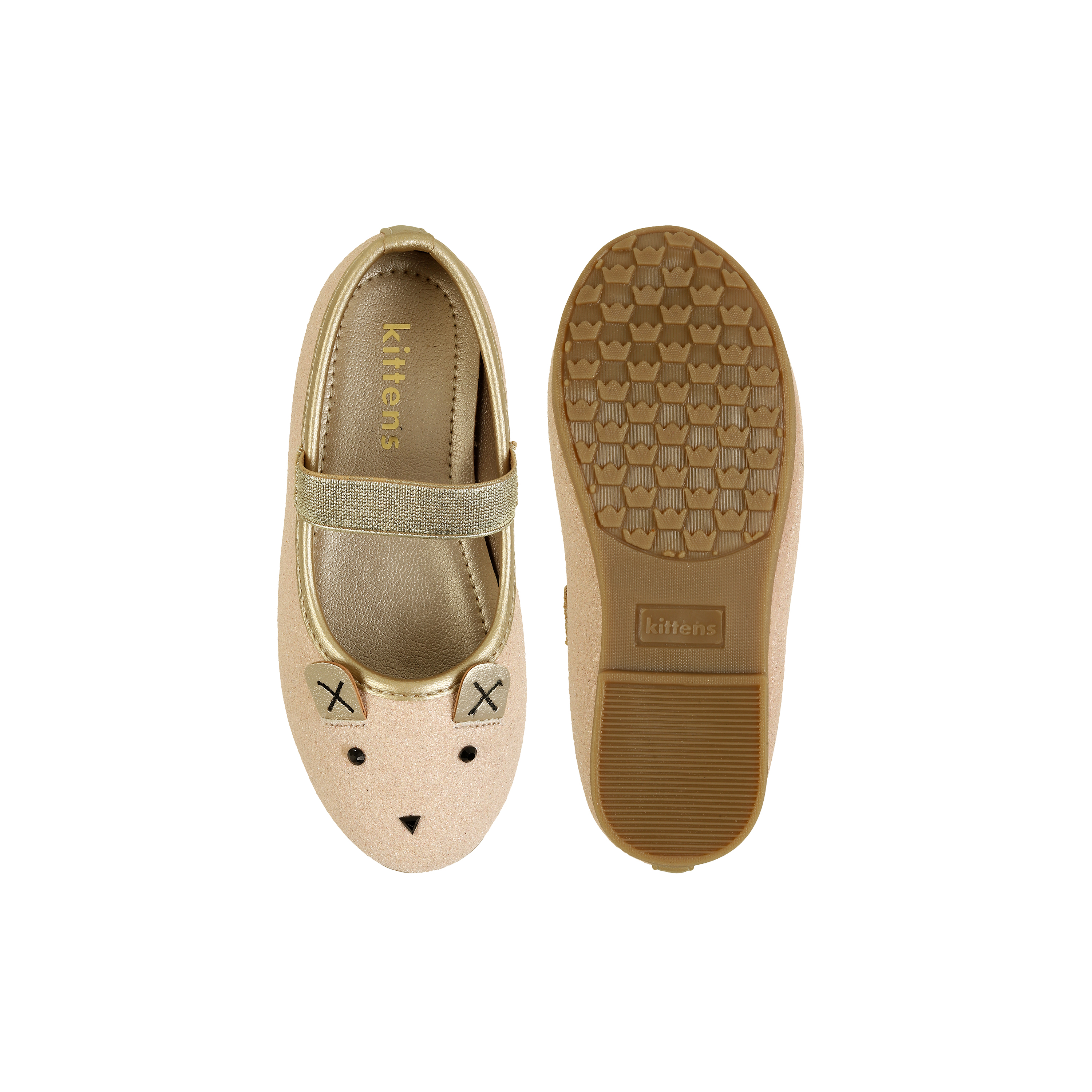 Kittens Girls Rose-gold Casual Ballerinas (SKU: 78-35-52-25)