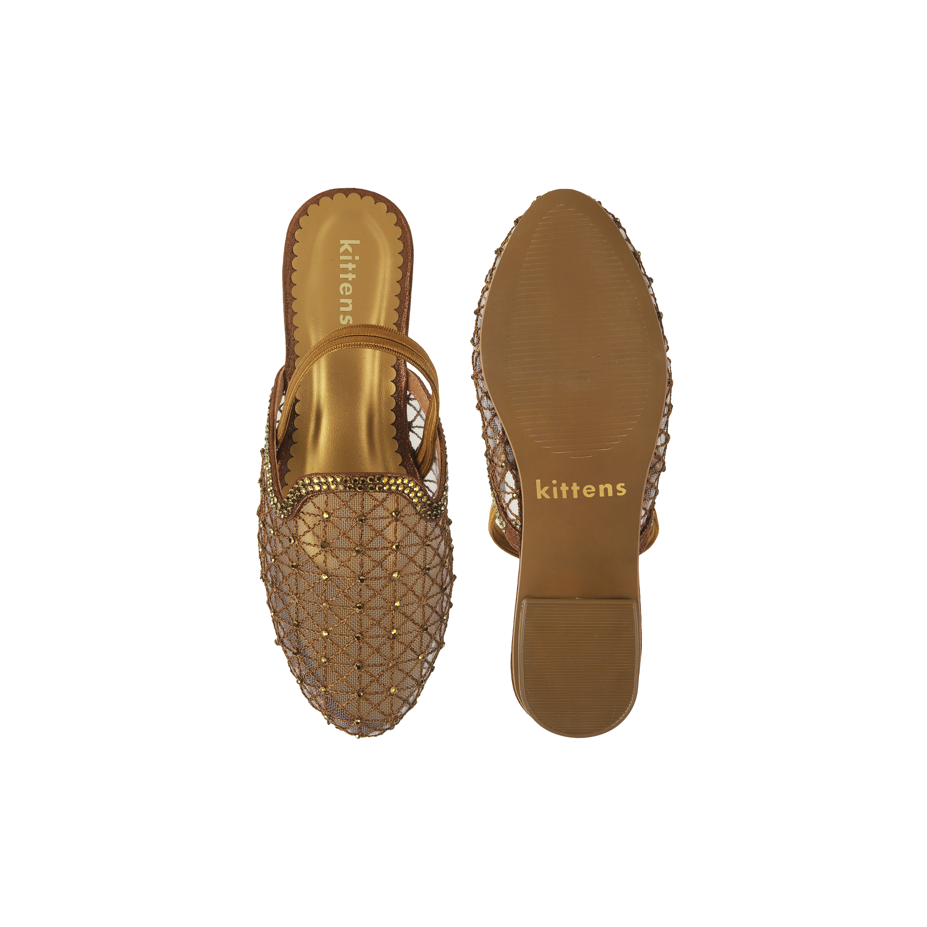 Kittens Girls Antic-gold Casual Sandals (SKU: 78-40-28-32)
