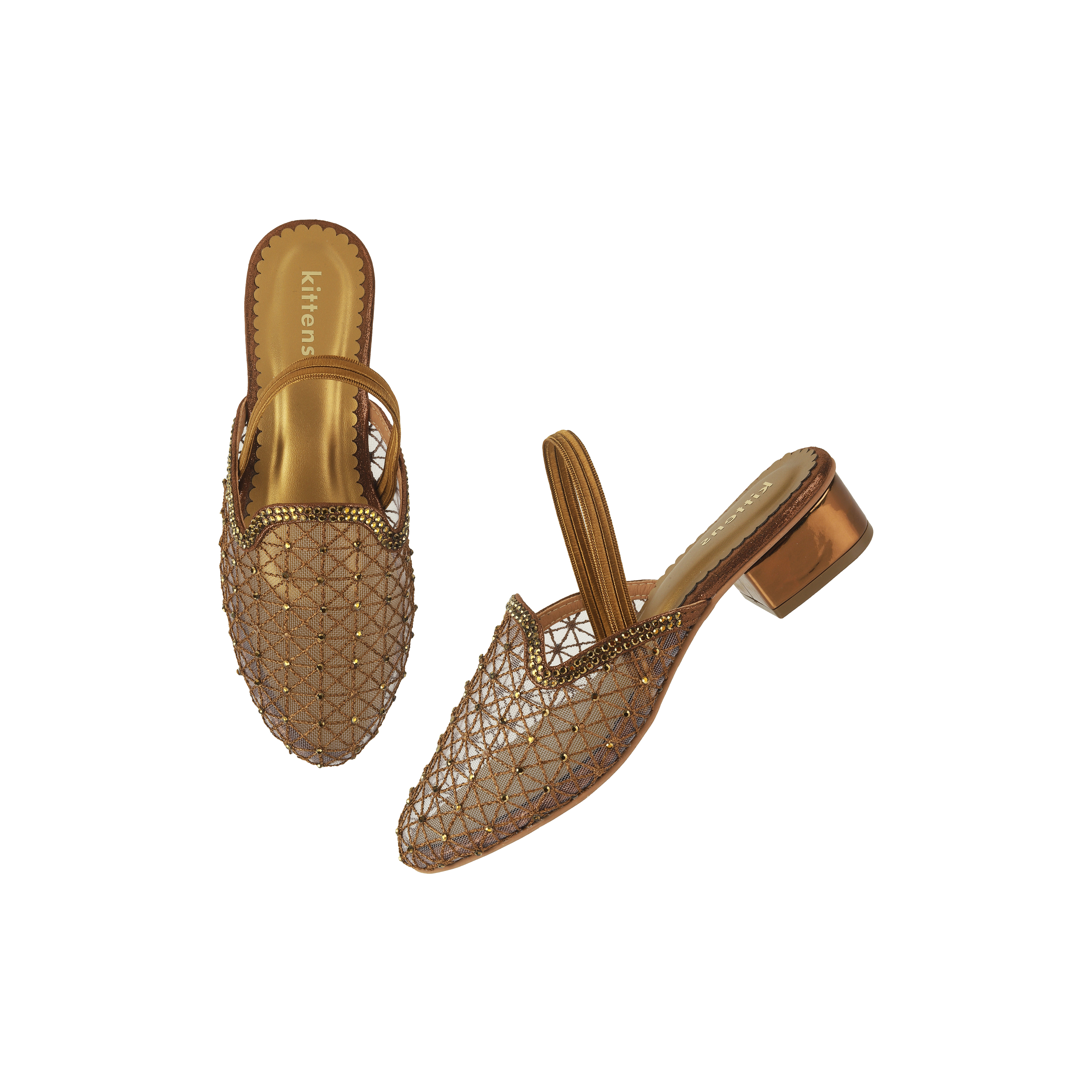 Kittens Girls Antic-gold Casual Sandals (SKU: 78-40-28-32)
