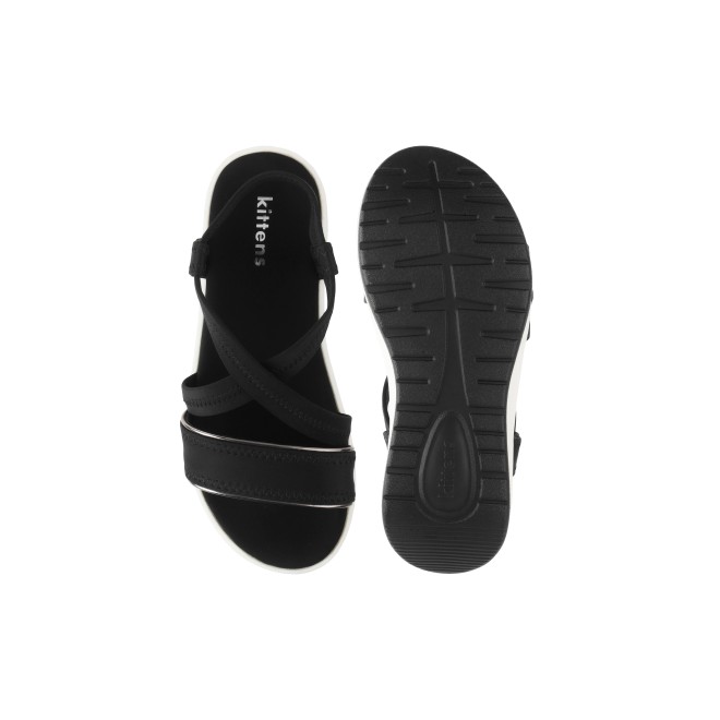 Kittens Girls Black Casual Sandals (SKU: 78-43-11-30)