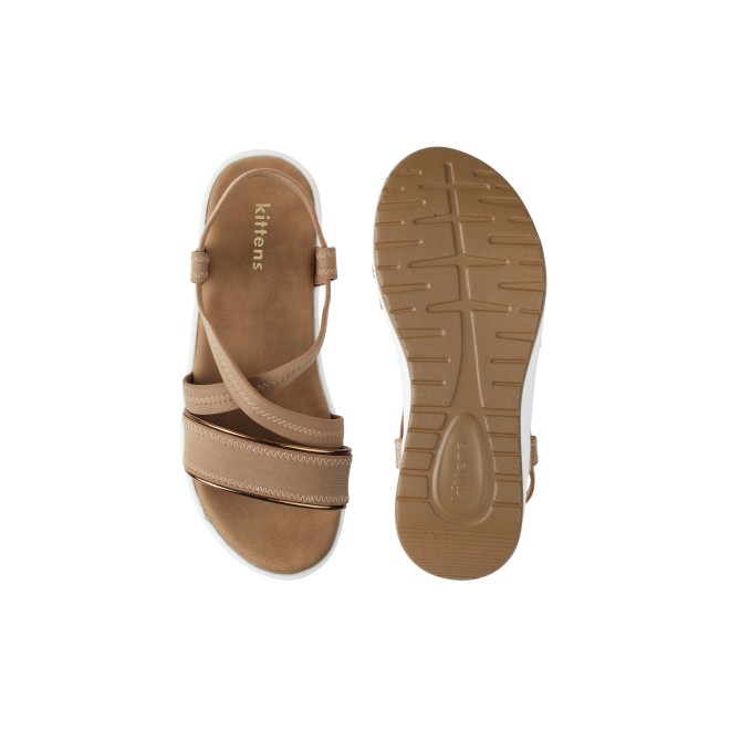 Kittens Girls Beige Casual Sandals (SKU: 78-43-20-30)