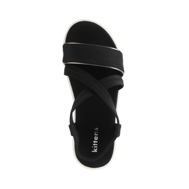 Kittens Girls Black Casual Sandals (SKU: 78-43-11-30)