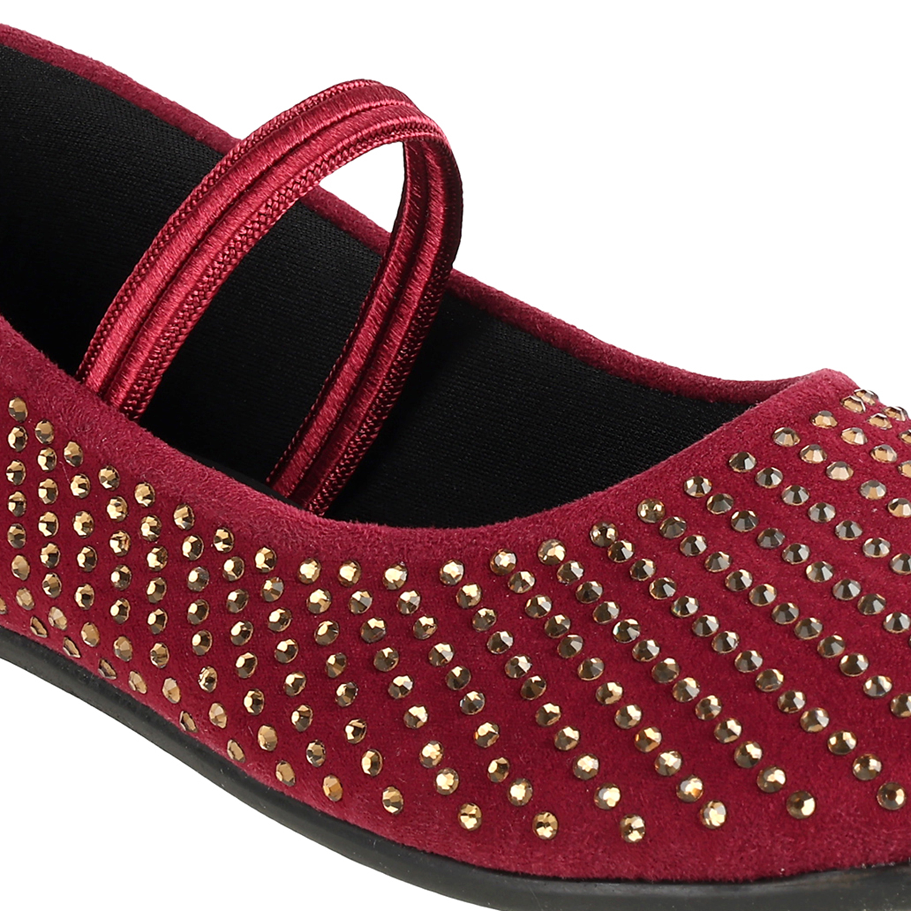 Kittens Girls Maroon Casual Ballerinas (SKU: 78-48-44-30)