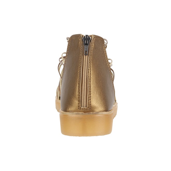 Kittens Girls Antic-gold Casual Sandals (SKU: 78-5-28-30)