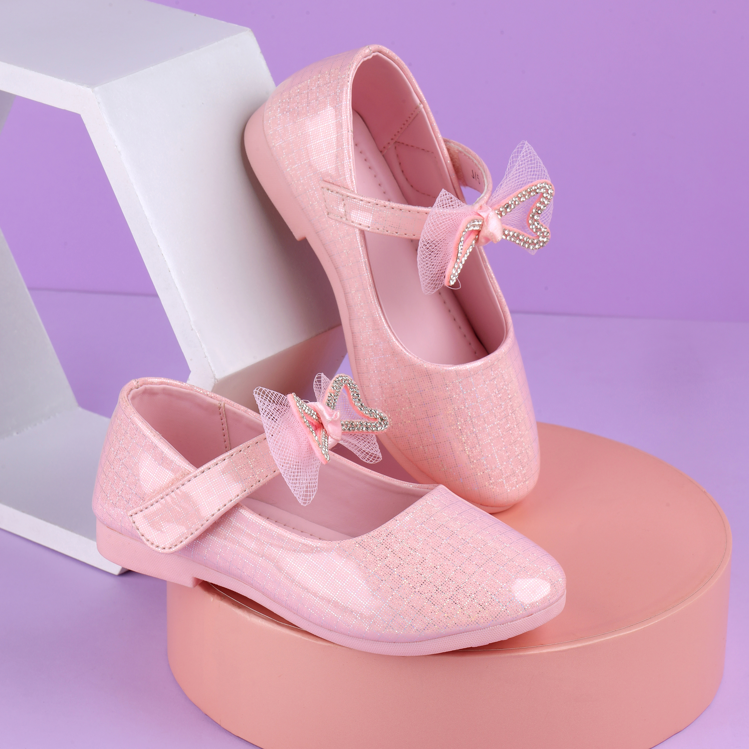 Kittens Girls Pink Casual Ballerinas