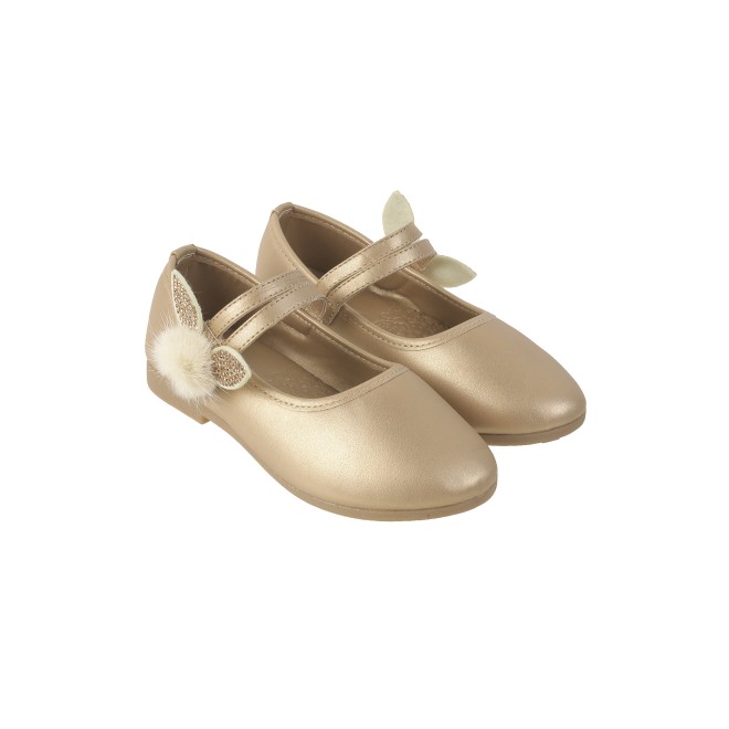 Kittens Girls Gold Casual Ballerinas (SKU: 78-5654-15-26)
