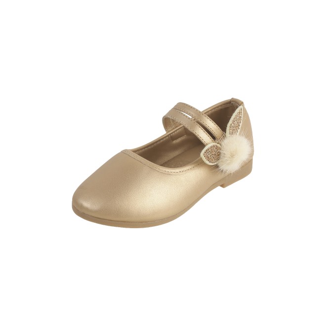 Kittens Girls Gold Casual Ballerinas (SKU: 78-5654-15-26)