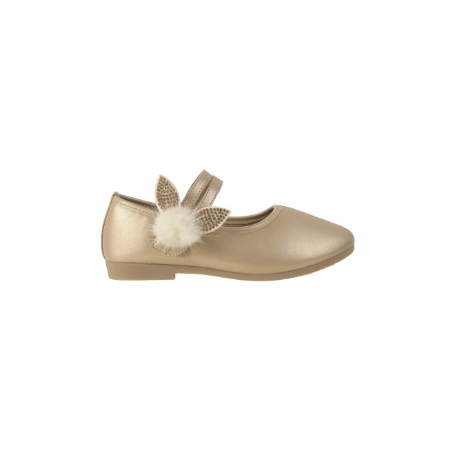 Kittens Girls Gold Casual Ballerinas (SKU: 78-5654-15-26)