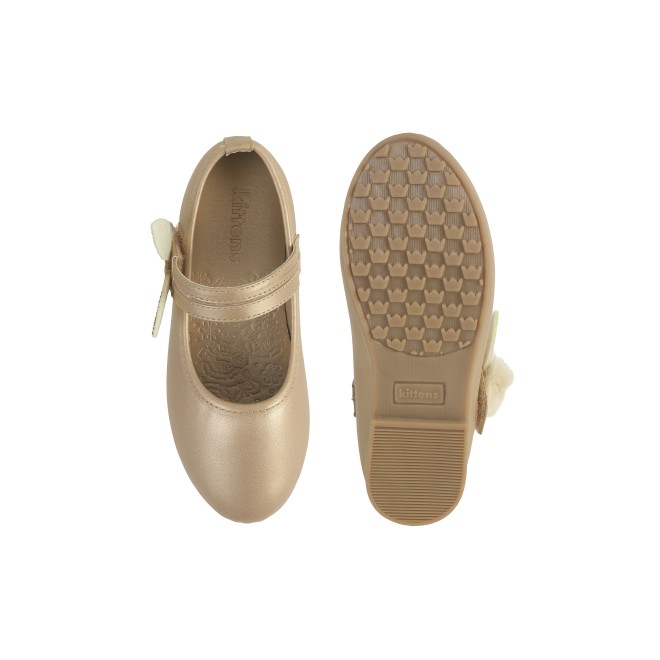 Kittens Girls Gold Casual Ballerinas (SKU: 78-5654-15-26)