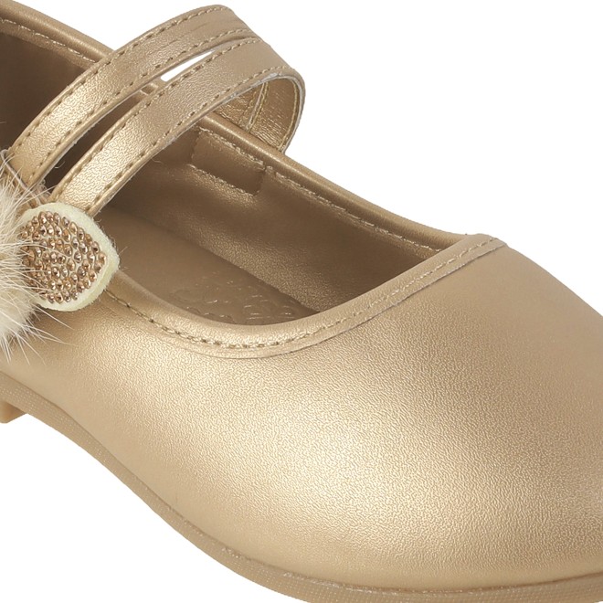 Kittens Girls Gold Casual Ballerinas (SKU: 78-5654-15-26)
