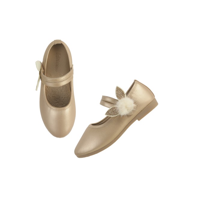Kittens Girls Gold Casual Ballerinas (SKU: 78-5654-15-26)