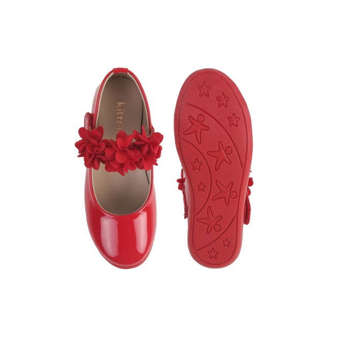 Kittens Girls Red Formal Ballerinas (SKU: 78-5665-18-26)