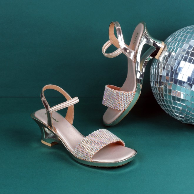 Kittens Girls Rose-gold Formal Sandals (SKU: 78-57106-52-31)