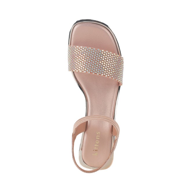 Kittens Girls Rose-gold Formal Sandals (SKU: 78-57106-52-31)