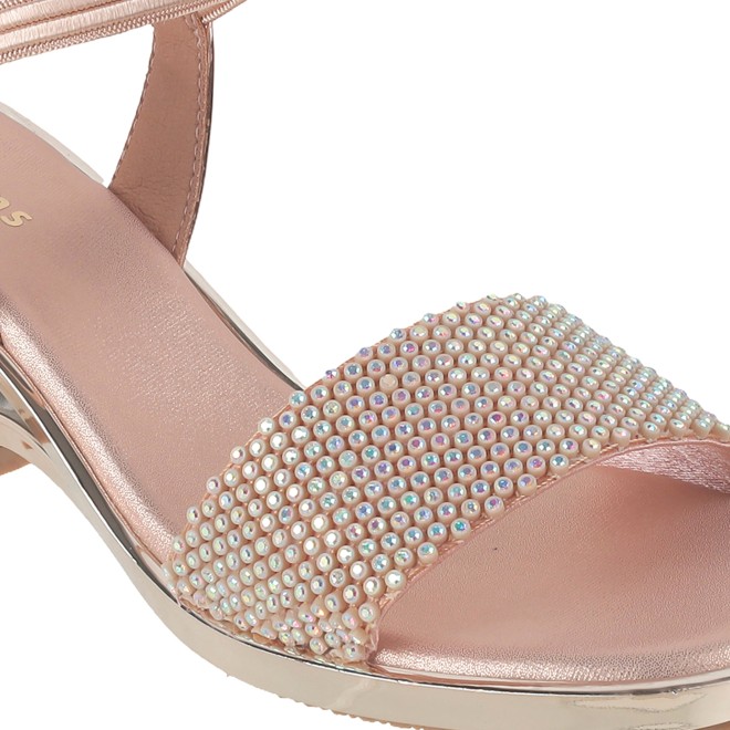 Kittens Girls Rose-gold Formal Sandals (SKU: 78-57106-52-31)