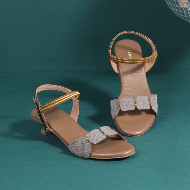 Kittens Girls Antic-gold Formal Sandals (SKU: 78-57112-28-31)