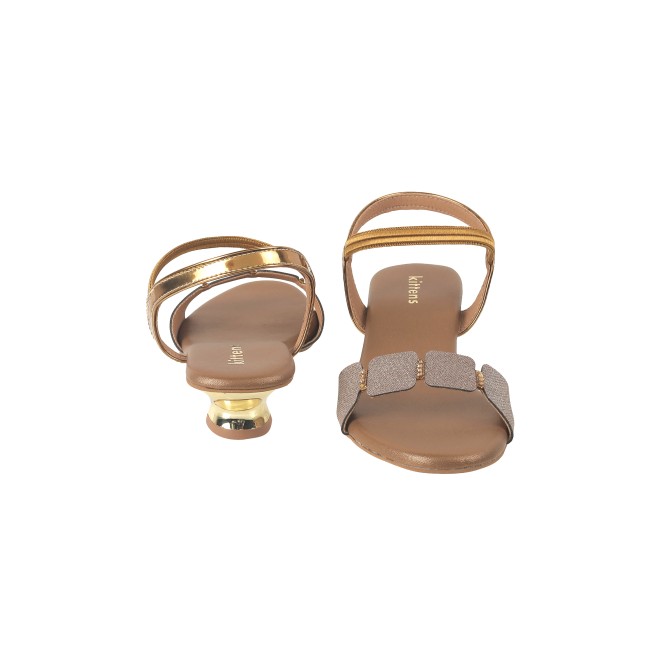 Kittens Girls Antic-gold Formal Sandals (SKU: 78-57112-28-31)