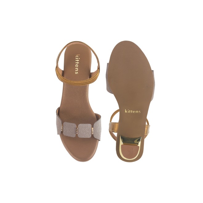 Kittens Girls Antic-gold Formal Sandals (SKU: 78-57112-28-31)