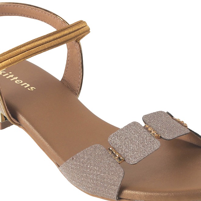 Kittens Girls Antic-gold Formal Sandals (SKU: 78-57112-28-31)