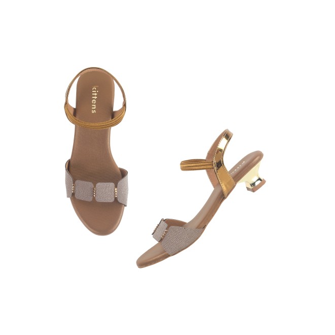 Kittens Girls Antic-gold Formal Sandals (SKU: 78-57112-28-31)