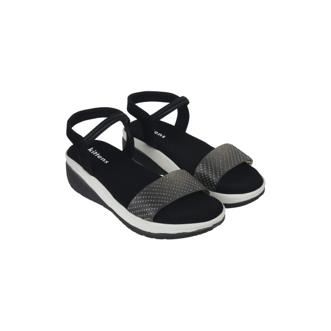Kittens Girls Black Casual Sandals (SKU: 78-5721-11-30)